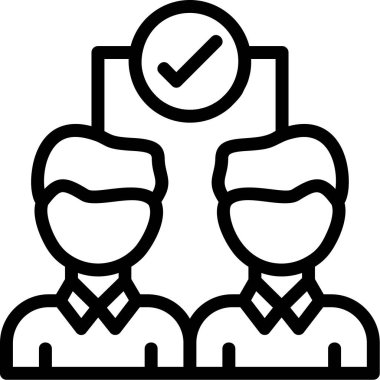 iş dünyası takım çalışması insanları simgesi ana hatları biçiminde