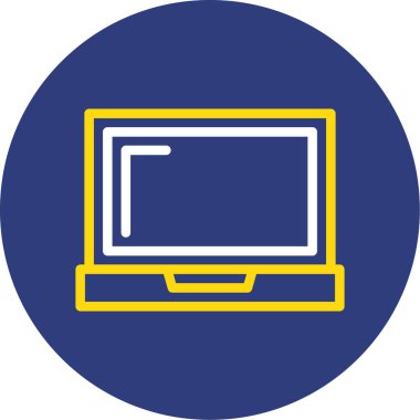 Bilgisayar. Web simgesi basit illüstrasyon