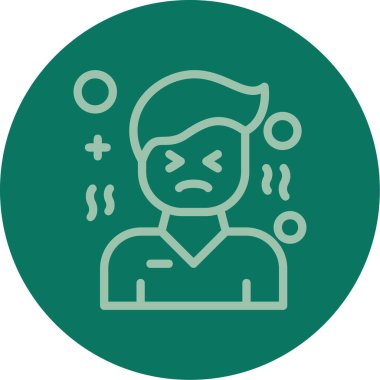 Üzücü simge vektör illüstrasyonu