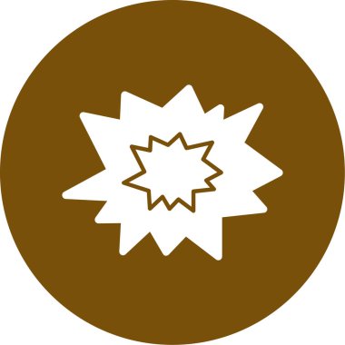 Bir yıldız simgesinin vektör illüstrasyonu