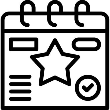 favori simge, vektör illüstrasyonu