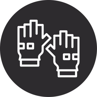 Bir el simgesinin vektör illüstrasyonu