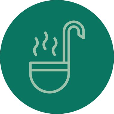 Benzersiz duman ve sıcak vektör simgesi