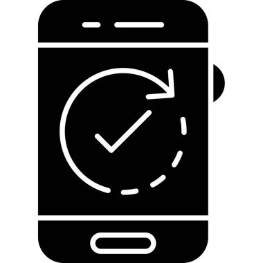 Akıllı saat simgesi basit vektör. akıllı saat