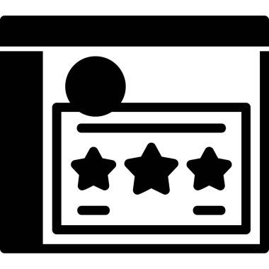 Reyting. Basit vektör illüstrasyonu