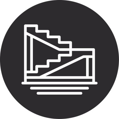 vektör merdiven simgesi çizimi