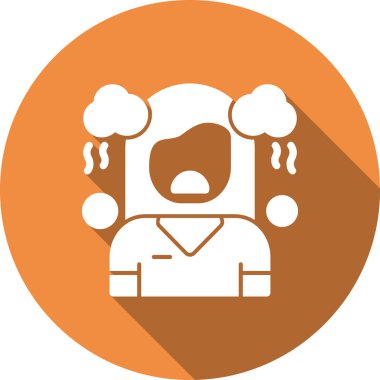 Depresyon depresif ikonu - taslak biçiminde