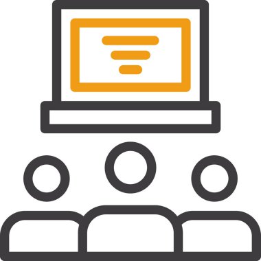 dizüstü bilgisayar simgesi ana hat biçiminde