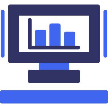 Bilgisayar. Web simgesi basit illüstrasyon