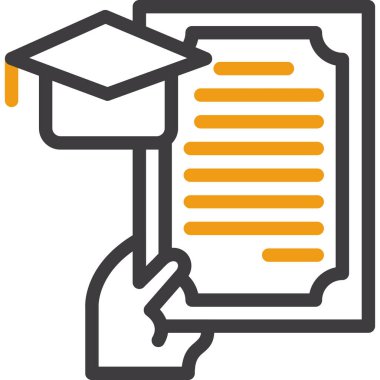 diploma mezuniyet ikonu ana hatlarıyla