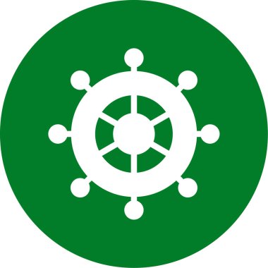 Tekerlek. Web simgesi basit tasarım