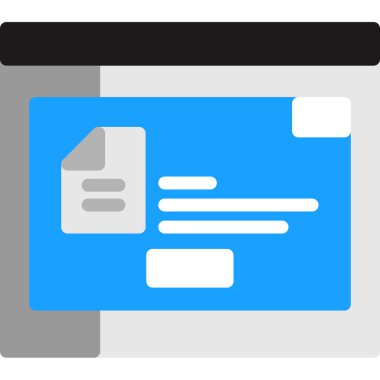 Geliştirme için web simgesi, kodlamanın vektör illüstrasyonu