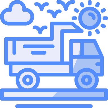 araba ulaşım dağıtım simgesi