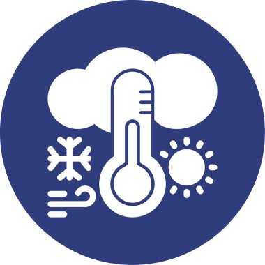 Termometre. Web simgesi basit tasarım