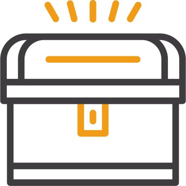 Kutu. Web simgesi basit illüstrasyon