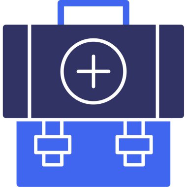 Çanta. Web simgesi basit illüstrasyon