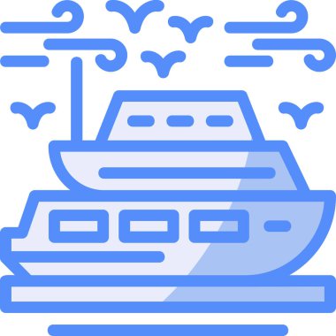 Tekne. Web simgesi basit illüstrasyon