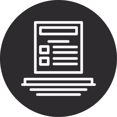 Vektör illüstrasyon simgesi, modern veri kavramı eksikliği