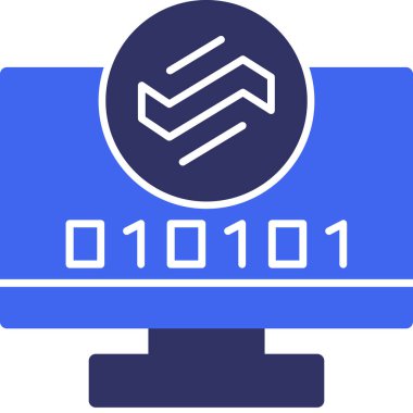 Modern bir tasarım simgesinin vektör çizimi