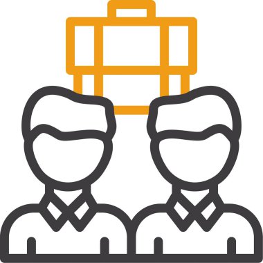 İş takım çalışması simgesi, özet biçimi