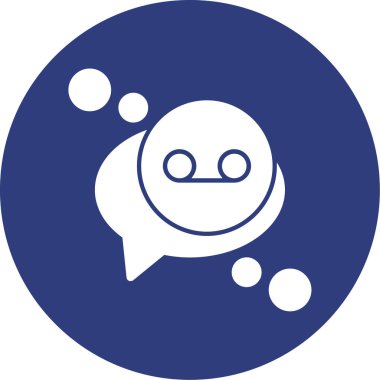 Sohbet simgesi vektör illüstrasyonu