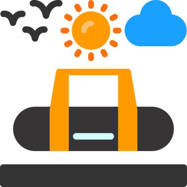 Modern b 'nin vektör illüstrasyonu insansız hava aracının ikonundan yoksun