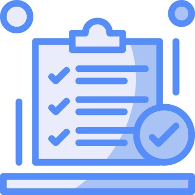 Kontrol listesi. Web simgesi basit illüstrasyon