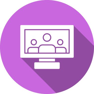Bilgisayar. Web simgesi basit tasarım