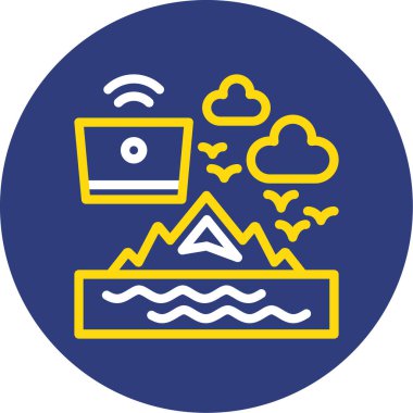 bulut simgesi, vektör illüstrasyonu