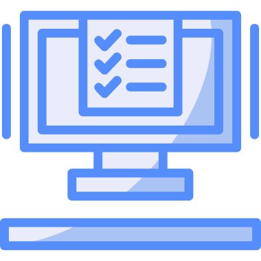 Bilgisayar izleyici simgesi - taslak biçimi