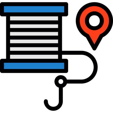 Konumu PIN simgesi. vektör çizim.