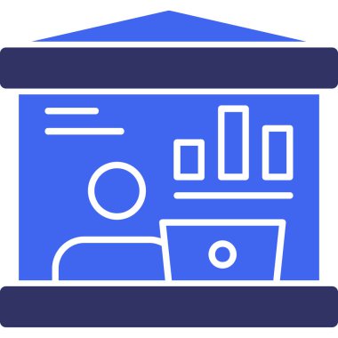 Online eğitim. Web simgesi