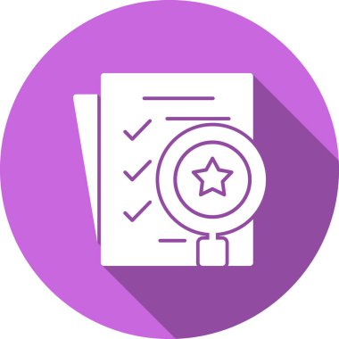 Belge. Web simgesi basit illüstrasyon