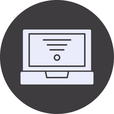 laptop vektör çizim