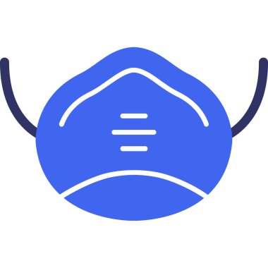 maske web simgesi vektör illüstrasyonu