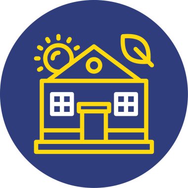 Ev. Web simgesi basit illüstrasyon