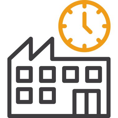 Beyaz arkaplanda iş simgesi, illüstrasyon, vektör tasarımı