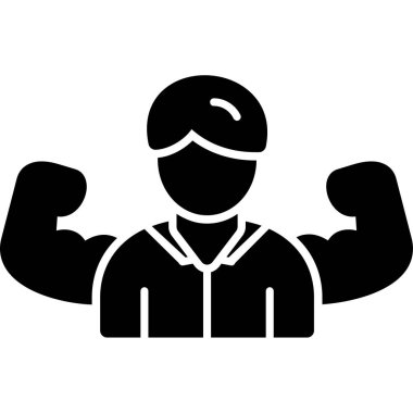 Miğfer ve eldiven ikonlu mimar, basit stil