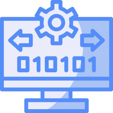 Bilgisayar Ayarları. Basit illüstrasyon