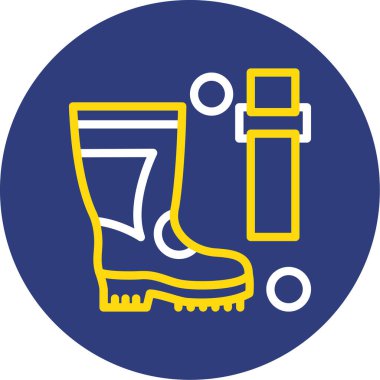 Çizmeler. Web simgesi basit illüstrasyon