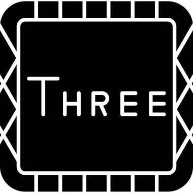 Üç boyutlu sembol. vektör illüstrasyonu.