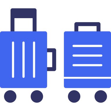 bagaj. Web simgesi basit illüstrasyon