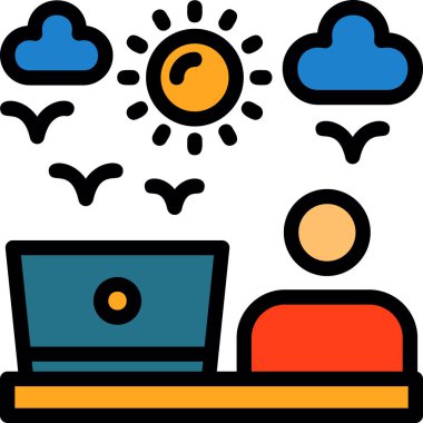 bulut hesaplama bilgisayar simgesi