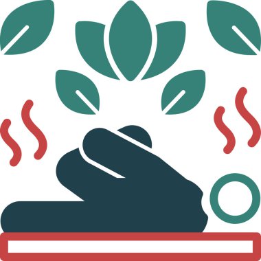 spa salon ikonu vektör illüstrasyonu