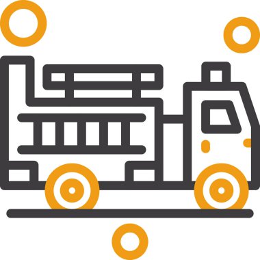 Araba simgesinin vektör illüstrasyonu