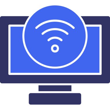 Bilgisayar. Web simgesi basit tasarım