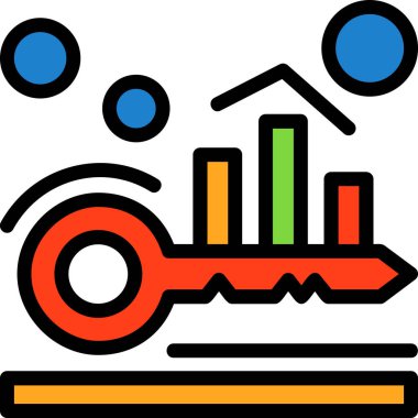 analitik grafik grafik simgesi - taslak biçimi