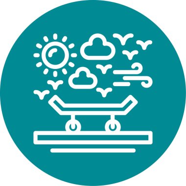 hava simgesi vektör illüstrasyonu