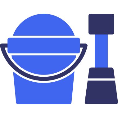 Çöp kutusu simgesi. Basit resimleme