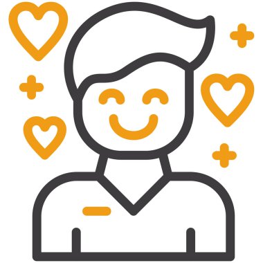 avatar. Web simgesi basit illüstrasyon